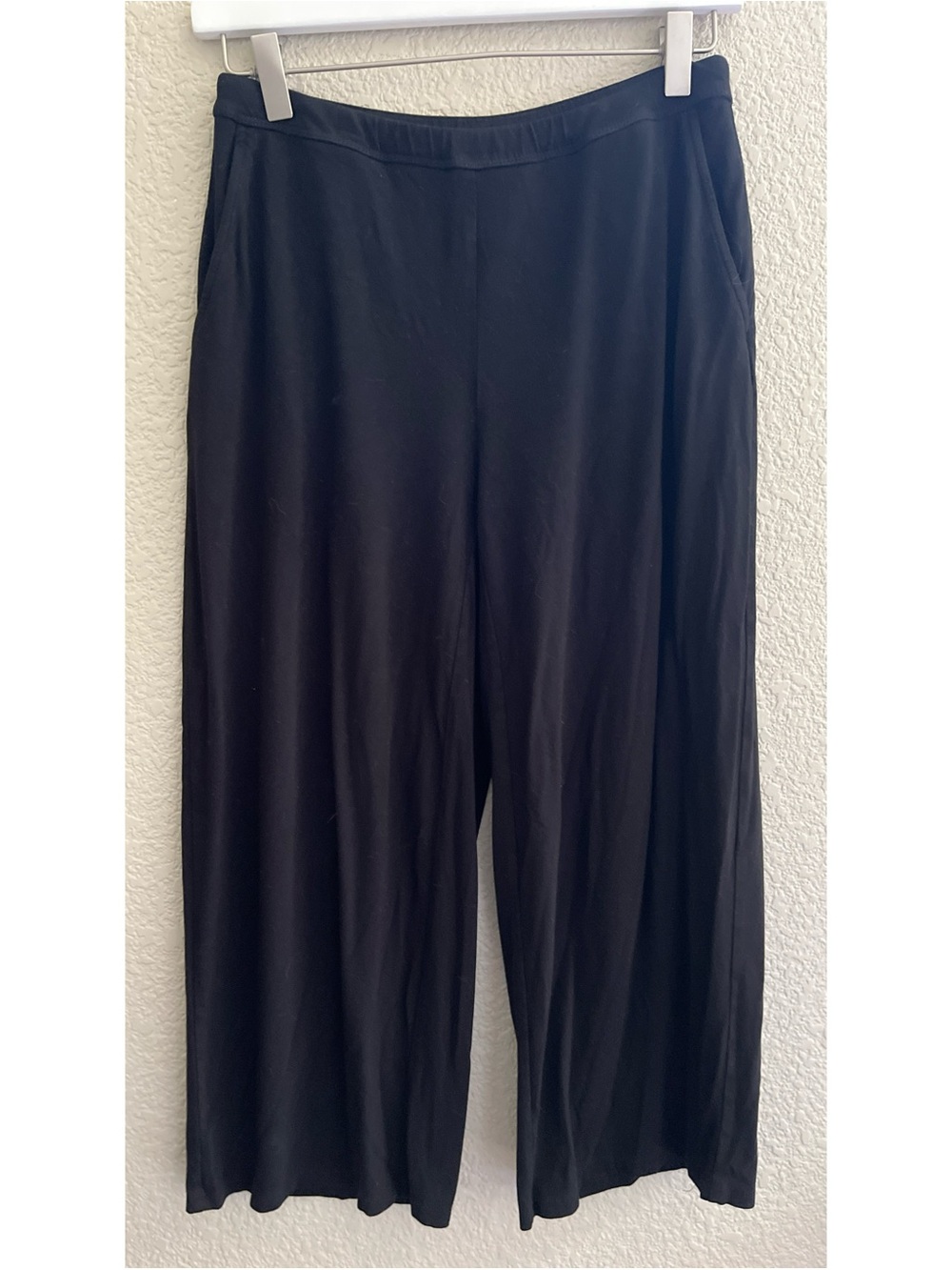 J Jill Wearever Collection Black Full Leg Cropped Pants Women’s Size XS